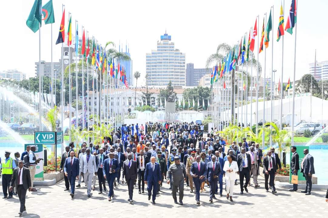 File image of delegates at the African Climate Summit in KICC.